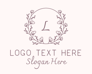 Flower Decoration Lettermark Logo