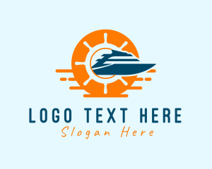 Steering Wheel - Yacht Sailing Tour logo design