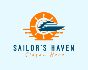 Yacht Sailing Tour logo design