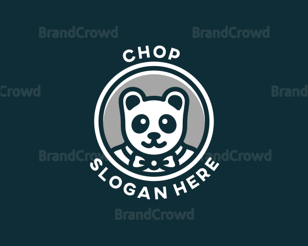 Formal Panda Bear Logo