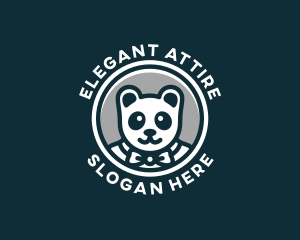 Formal - Formal Panda Bear logo design