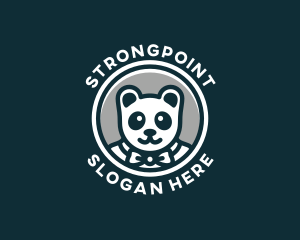 African - Formal Panda Bear logo design