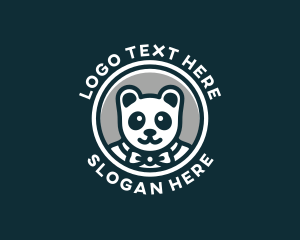 Formal Panda Bear Logo