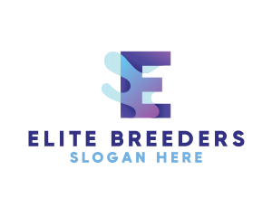 Modern Letter E logo design