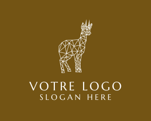 Geometric Deer Animal Logo