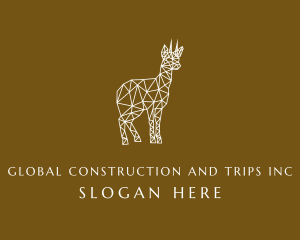 Simplistic - Geometric Deer Animal logo design