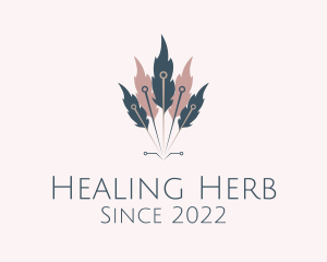 Herb Acupuncture Therapy  logo design