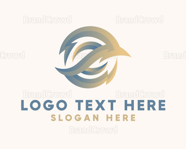 Modern Creative Gradient Lightning Logo