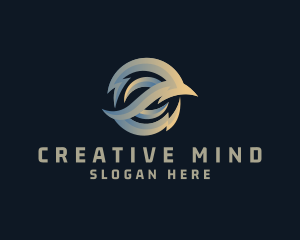 Modern Creative Gradient Lightning logo design