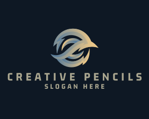 Modern Creative Gradient Lightning logo design