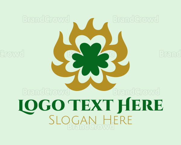 Elegant Clover Shamrock Logo