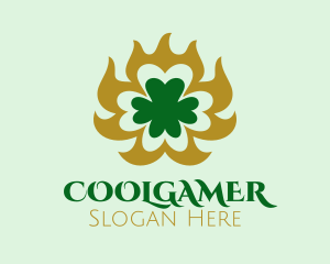 Elegant Clover Shamrock  Logo