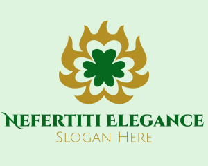 Elegant Clover Shamrock  logo design