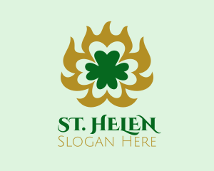 Elegant Clover Shamrock  logo design