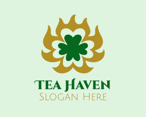 Elegant Clover Shamrock  logo design