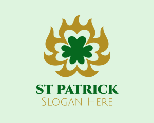 Gardening - Elegant Clover Shamrock logo design