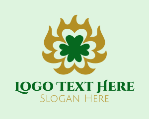 Clover - Elegant Clover Shamrock logo design