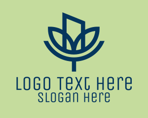 Clean Energy - Eco City Building logo design