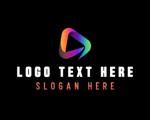 Play Button - Vlogging Play Button logo design