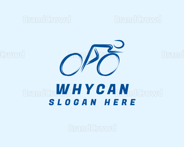 Cyclist Sports Athlete Logo