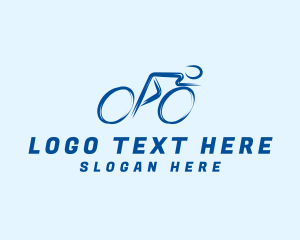 Bicycle Shop - Cyclist Sports Athlete logo design