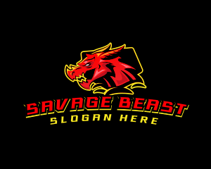 Beast - Beast Dragon Gaming logo design