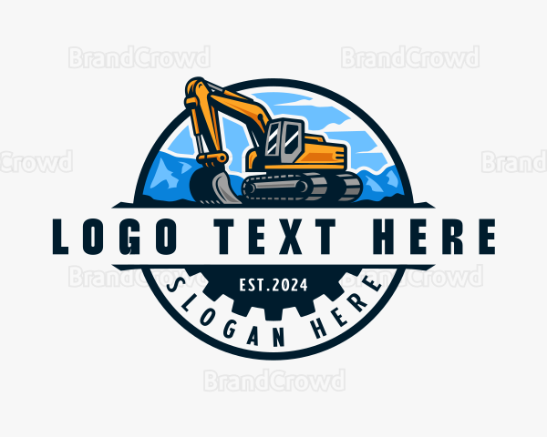 Gear Excavator Builder Logo