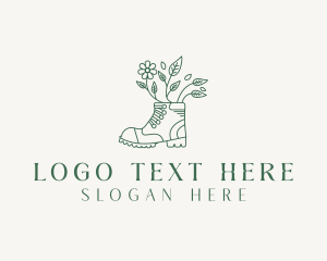 Gardening Floral Boots Logo