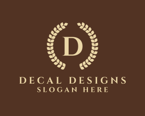 Elegant Laurel Wreath logo design