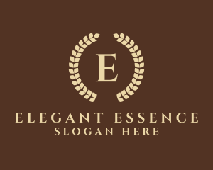 Elegant Laurel Wreath logo design