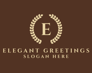 Elegant Laurel Wreath logo design