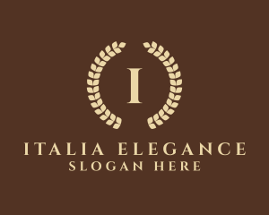 Elegant Laurel Wreath logo design