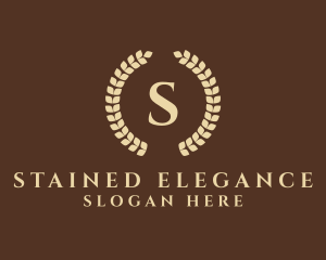 Elegant Laurel Wreath logo design