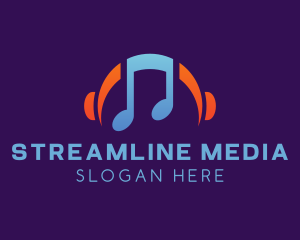 Streaming - Music Streaming Playlist logo design