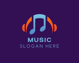 Music Streaming Playlist logo design