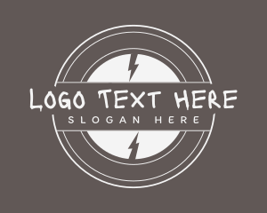 Bicycle - Circle Lightning Streetwear logo design