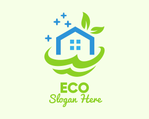 Fresh Clean Eco House logo design
