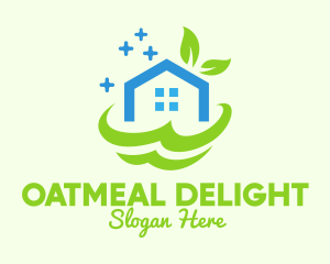 Fresh Clean Eco House logo design