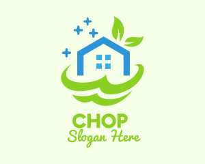 Fresh Clean Eco House logo design