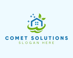 Fresh Clean Eco House logo design