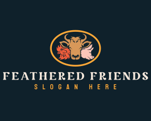 Fowl - Animal Farm Livestock logo design