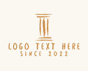 Paint - Chalk Column Pillar logo design