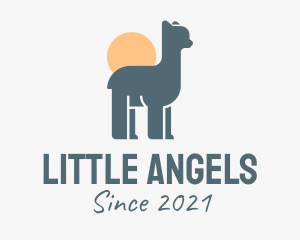 Little Llama Sunset logo design