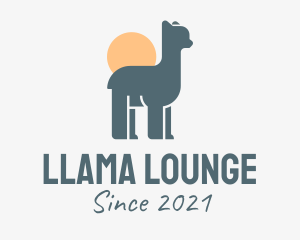 Little Llama Sunset logo design