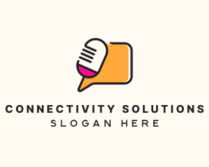 Communication - Podcast Chat Forum logo design