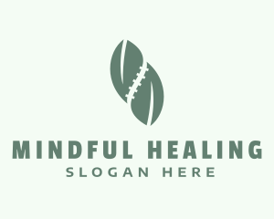 Therapist - Leaf Spine Therapist logo design