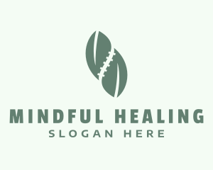 Therapist - Leaf Spine Therapist logo design