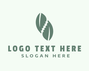 Physical Therapy - Leaf Spine Therapist logo design
