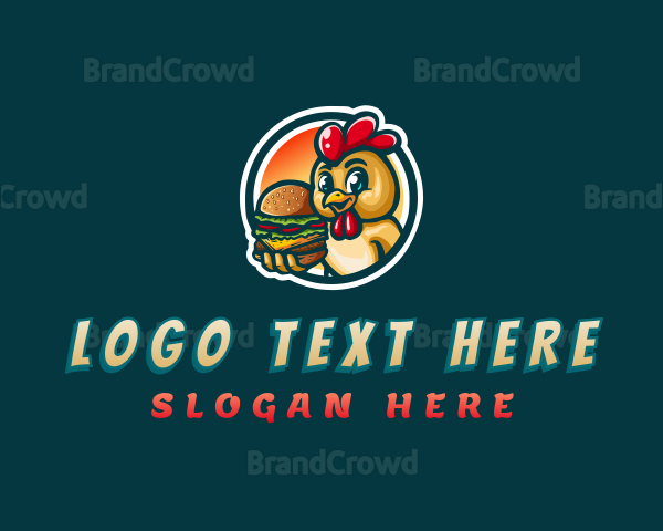 Chicken Burger Diner Logo