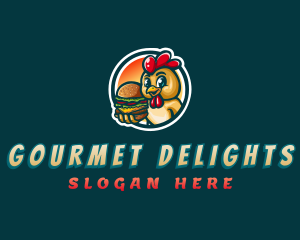 Chicken Burger Diner logo design